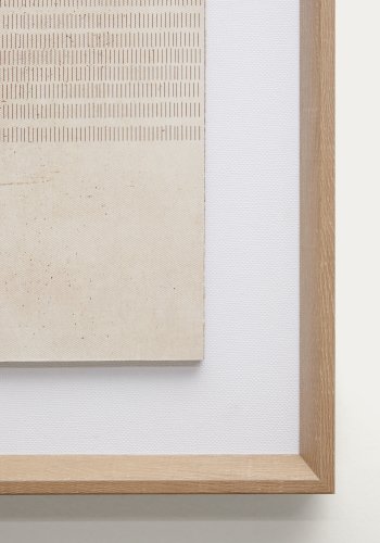 KAVE HOME Sormina-bilde med brune striper verst 30 x 40 cm