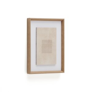 KAVE HOME Sormina-tavla med bruna rnder i mitten 30 x 40 cm