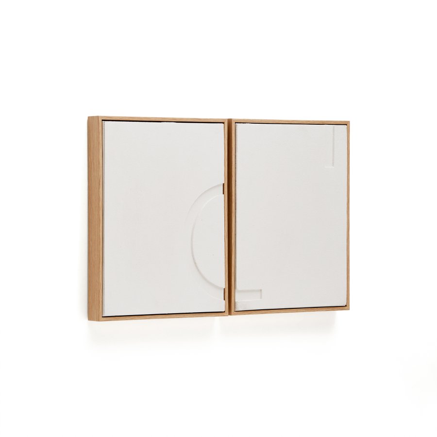 KAVE HOME Sefri sett med 2 hvite rammer 30 x 40 cm