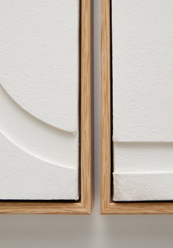 KAVE HOME Sefri sett med 2 hvite rammer 30 x 40 cm