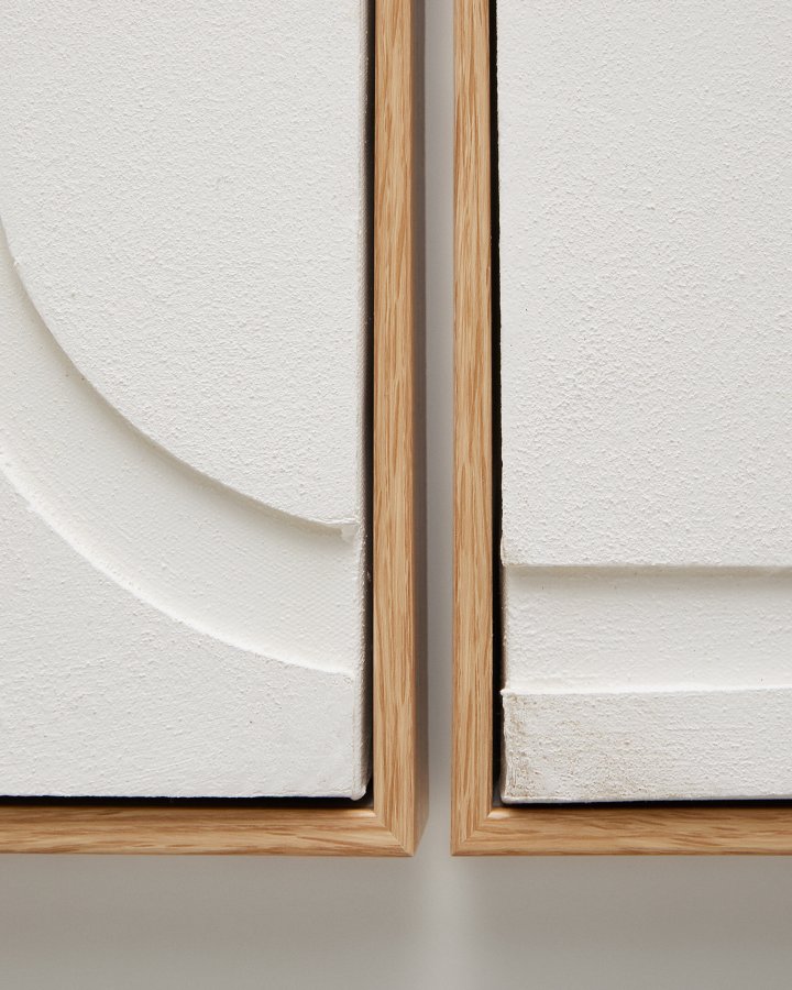 KAVE HOME Sefri sett med 2 hvite rammer 30 x 40 cm