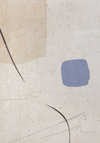 KAVE HOME Sormi abstrakt beige maleri 50 x 70 cm