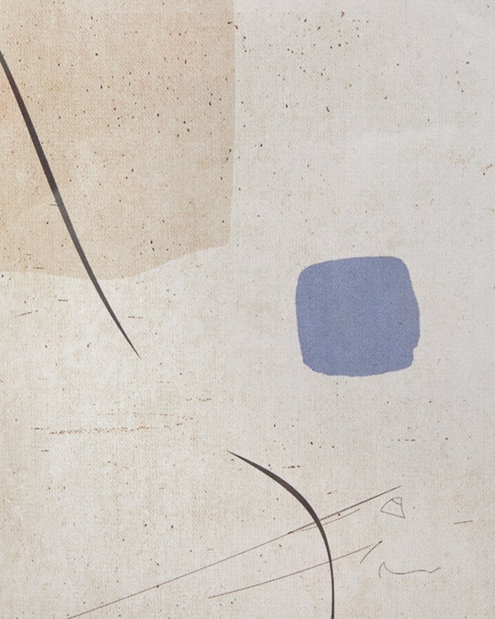 KAVE HOME Sormi abstrakt beige maleri 50 x 70 cm