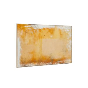 KAVE HOME Selnar abstrakt gul mlning 200 x 120 cm