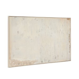KAVE HOME Abstrakt mlning Silpa i ljusbeige 200 x 120 cm