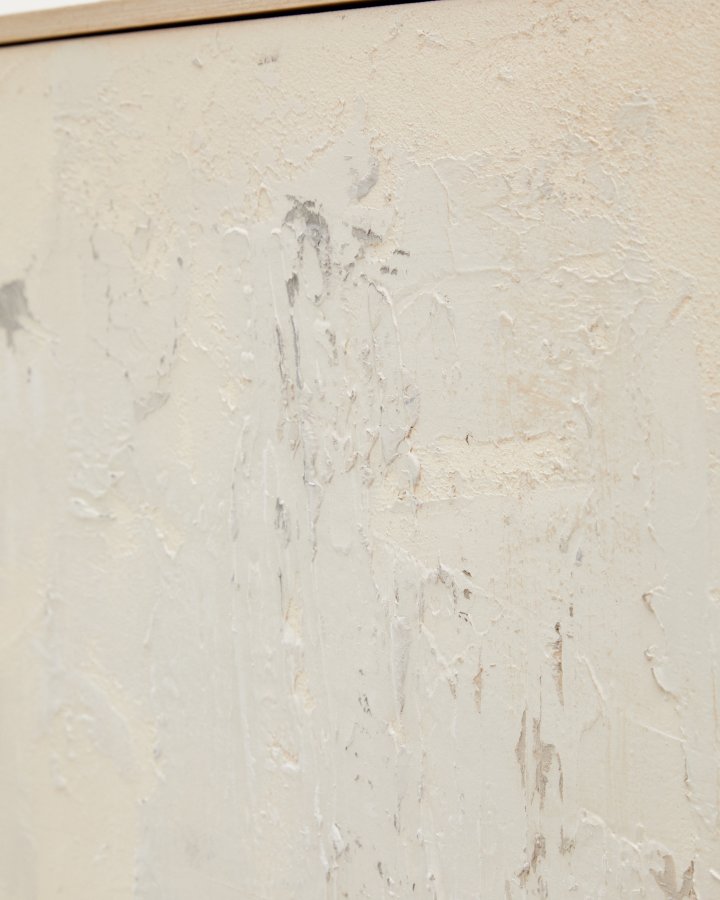 KAVE HOME Silpa abstrakt maleri i lys beige 200 x 120 cm