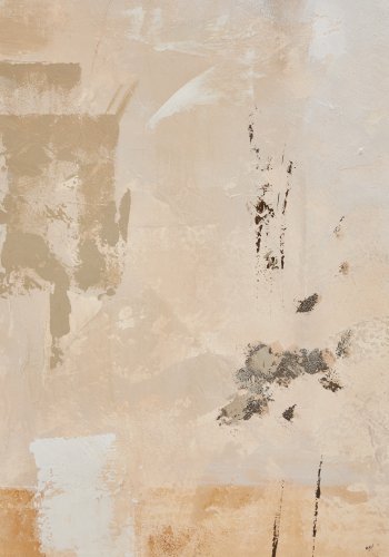 KAVE HOME Silpa abstrakt maleri mrk beige 200 x 120 cm