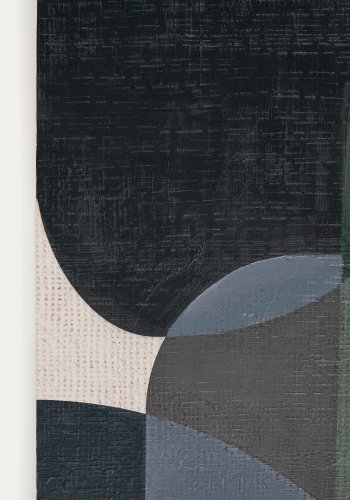 KAVE HOME Nemsa bltt og grnt abstrakt lerret, 90 x 60 cm