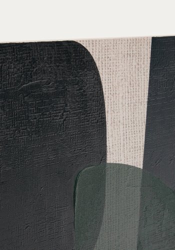 KAVE HOME Nemsa bltt og grnt abstrakt lerret, 90 x 60 cm