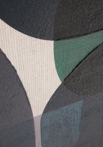 KAVE HOME Nemsa bltt og grnt abstrakt lerret, 100 x 80 cm