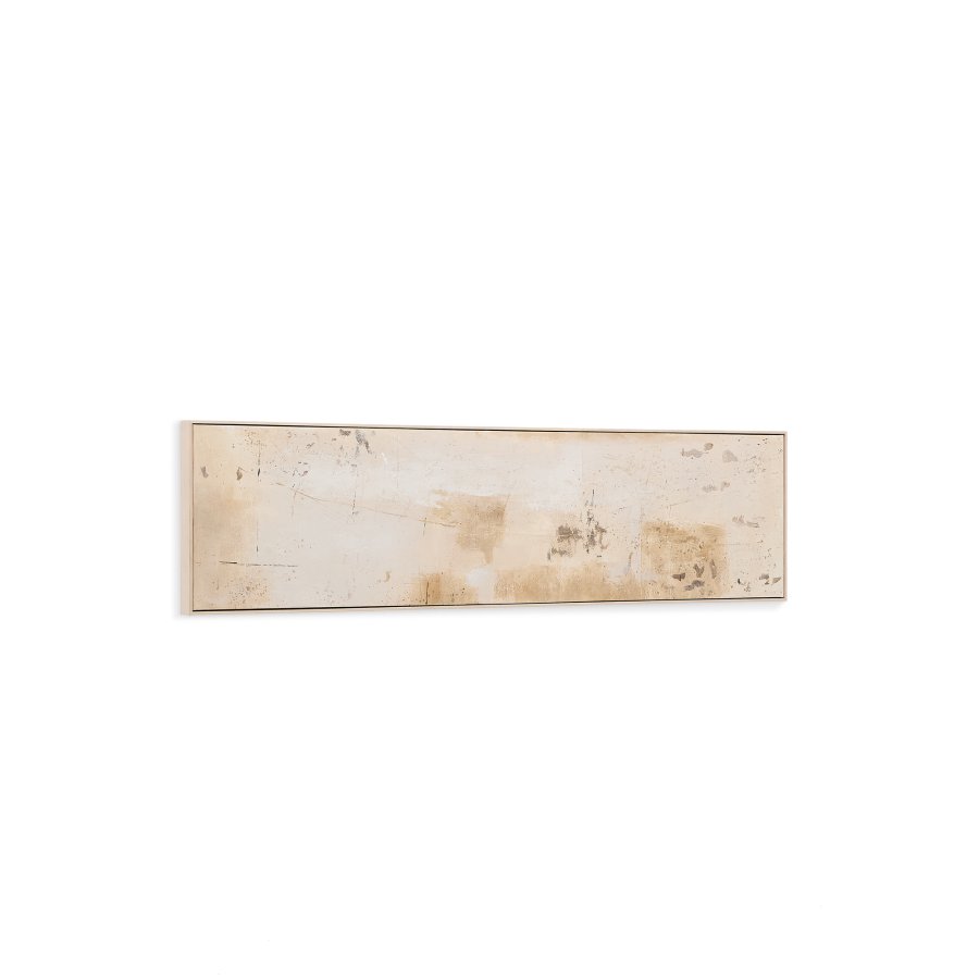 KAVE HOME Silpa mrk beige abstrakt bilde, 182 x 47 cm