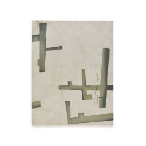 KAVE HOME Fida abstrakt billede, rektangulr - grn lrred (180x140)