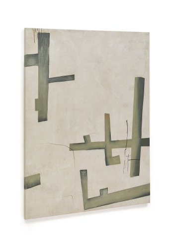 KAVE HOME Fida, grnt abstrakt lerret, 180 x 140 cm