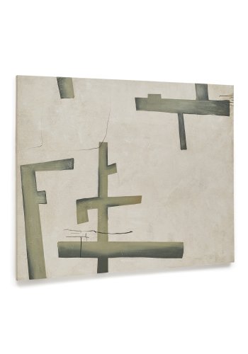 KAVE HOME Fida, grnt abstrakt lerret, 180 x 140 cm