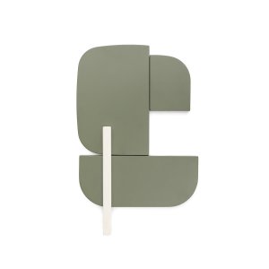 KAVE HOME Danei vit och grn vggpanel, 50 x 30 cm