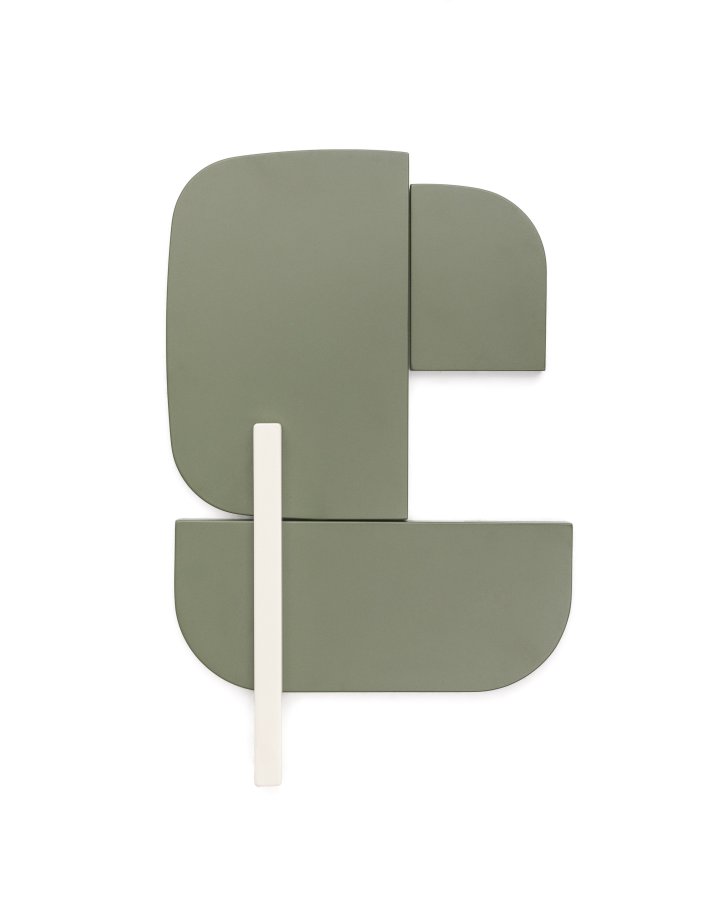 KAVE HOME Danei hvitt og grnt veggpanel, 50 x 30 cm