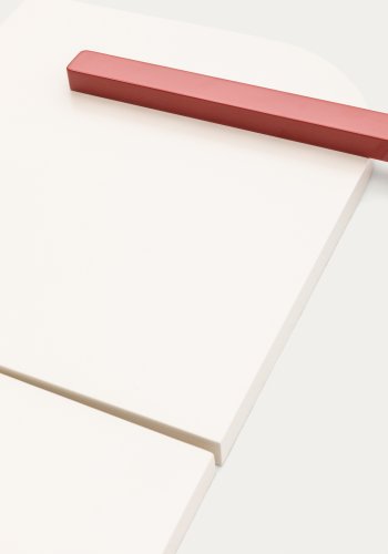 KAVE HOME Danei hvit og rd veggpanel, 65 x 60 cm