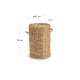KAVE HOME Yessira skittentyskurv i naturfiber, 55 cm