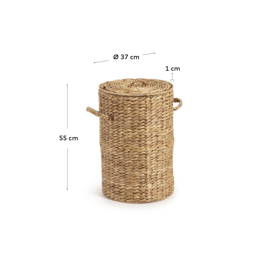 KAVE HOME Yessira skittentyskurv i naturfiber, 55 cm