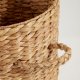 KAVE HOME Yessira skittentyskurv i naturfiber, 55 cm