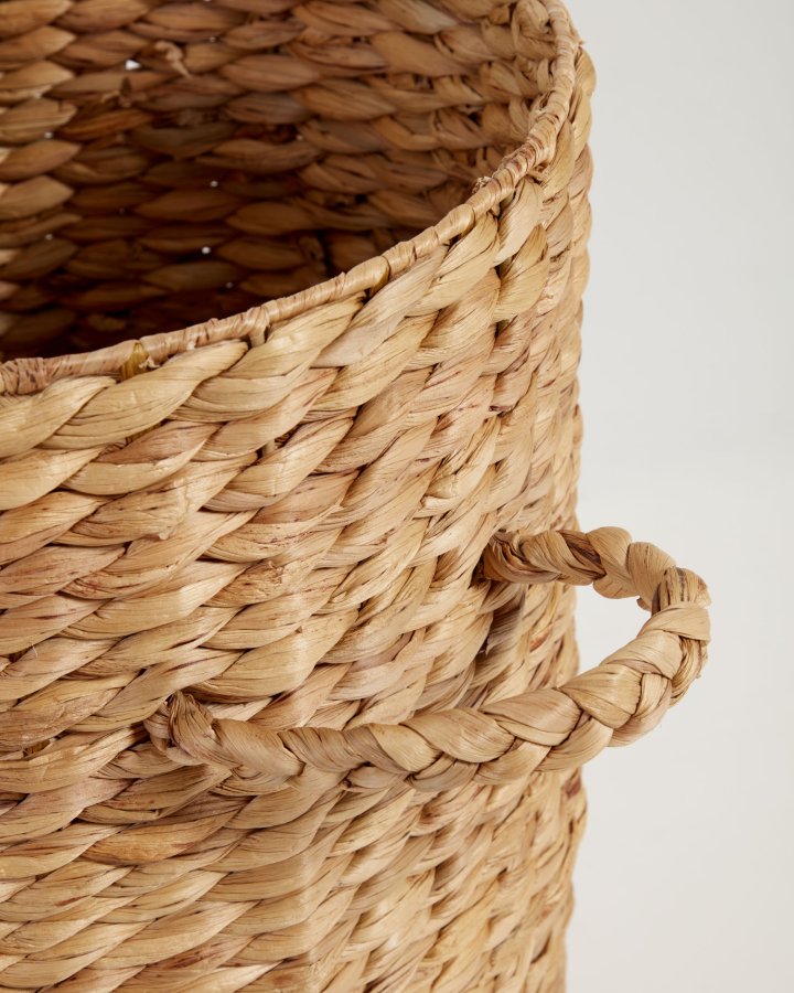 KAVE HOME Yessira skittentyskurv i naturfiber, 55 cm