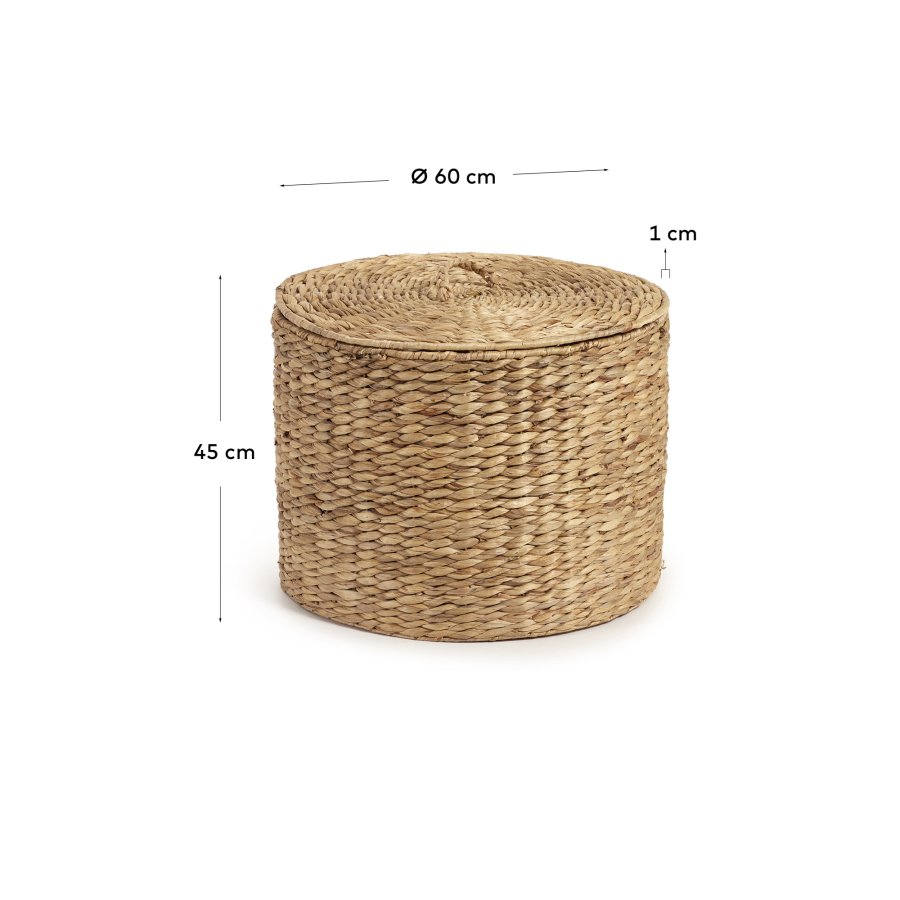 KAVE HOME Yessira skittentyskurv i naturfiber, 45 cm
