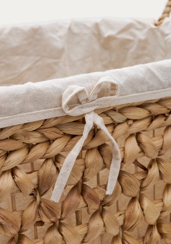 KAVE HOME Tressa sett med 2 skittentyskurver i naturfiber 50 cm / 60 cm