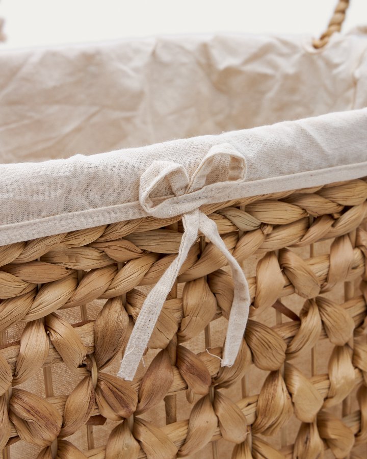 KAVE HOME Tressa sett med 2 skittentyskurver i naturfiber 50 cm / 60 cm