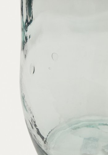 KAVE HOME Brenna-vase i 100 % resirkulert gjennomsiktig glass, 73 cm