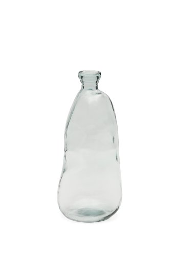 KAVE HOME Brenna-vase i 100 % resirkulert gjennomsiktig glass, 51 cm