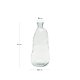 KAVE HOME Brenna-vase i 100 % resirkulert gjennomsiktig glass, 51 cm