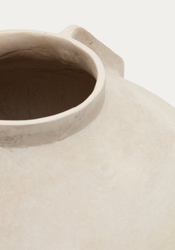 KAVE HOME Meja beige papp-mach vase 38 cm