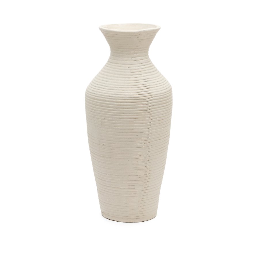 KAVE HOME Pria hvit, pappmach vase, 72 cm
