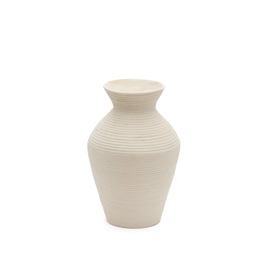 KAVE HOME Pria hvit, pappmach vase, 51 cm