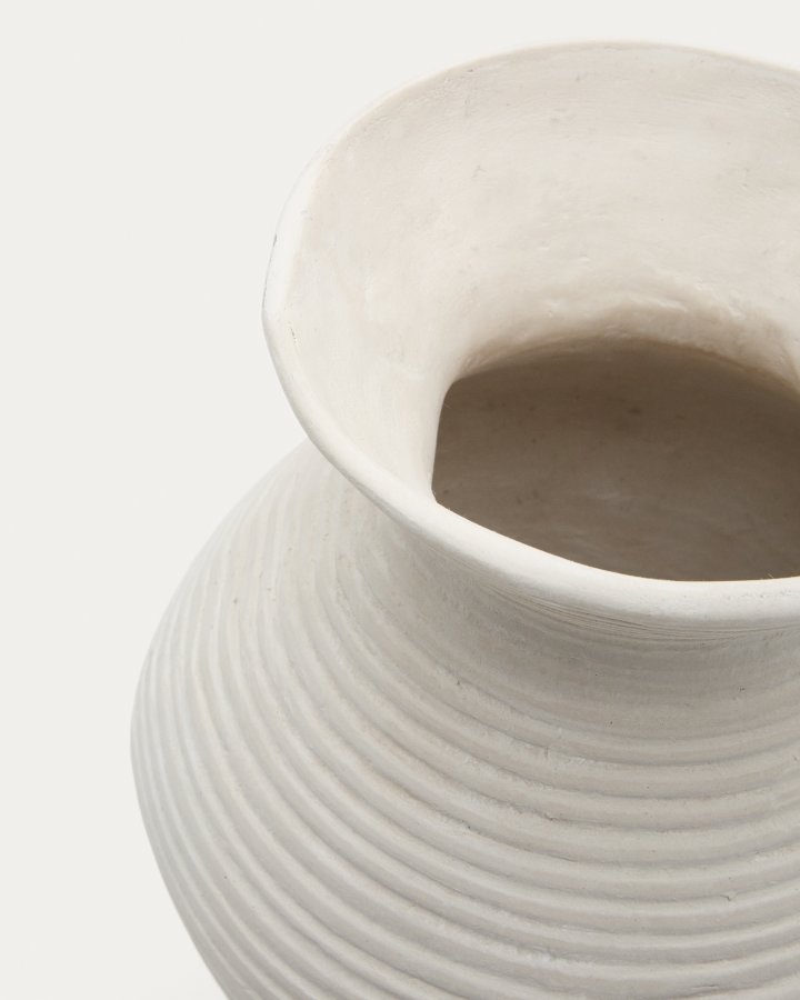 KAVE HOME Pria hvit, pappmach vase, 51 cm
