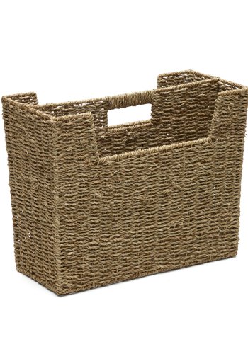 KAVE HOME Guixol magasinholder, m hndtak - naturlig polyrotting/rotting