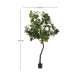 KAVE HOME Kunstig ficus i svart potte 210 cm
