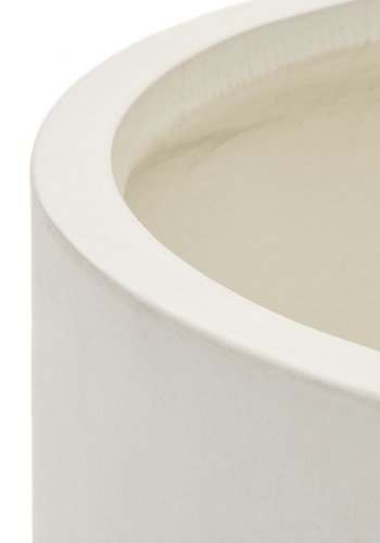 KAVE HOME Aiguablava blomsterpotteskjul, rund - hvit sement (62)