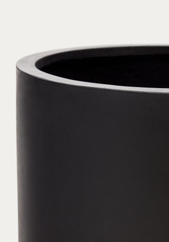KAVE HOME Aiguablava blomsterpotte i svart sement, 52 cm