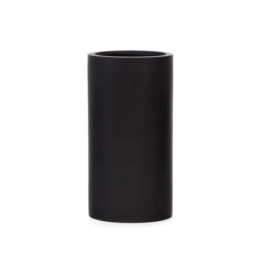 KAVE HOME Aiguablava blomsterpotte i svart sement, 42 cm
