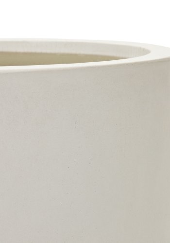 KAVE HOME Aiguablava blomsterpotteskjul, rund - hvit sement (42)