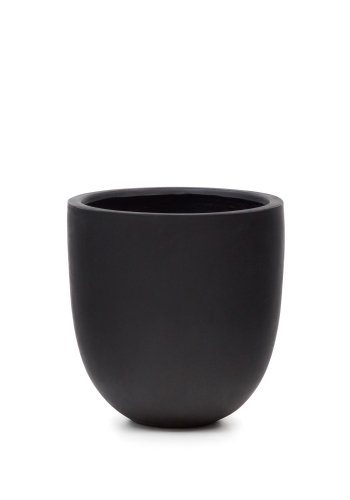 KAVE HOME Aiguablava blomsterpotte i svart sement, 56 cm