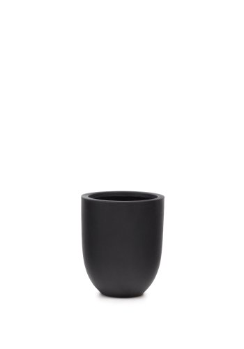 KAVE HOME Aiguablava blomsterpotte i svart sement, 39 cm