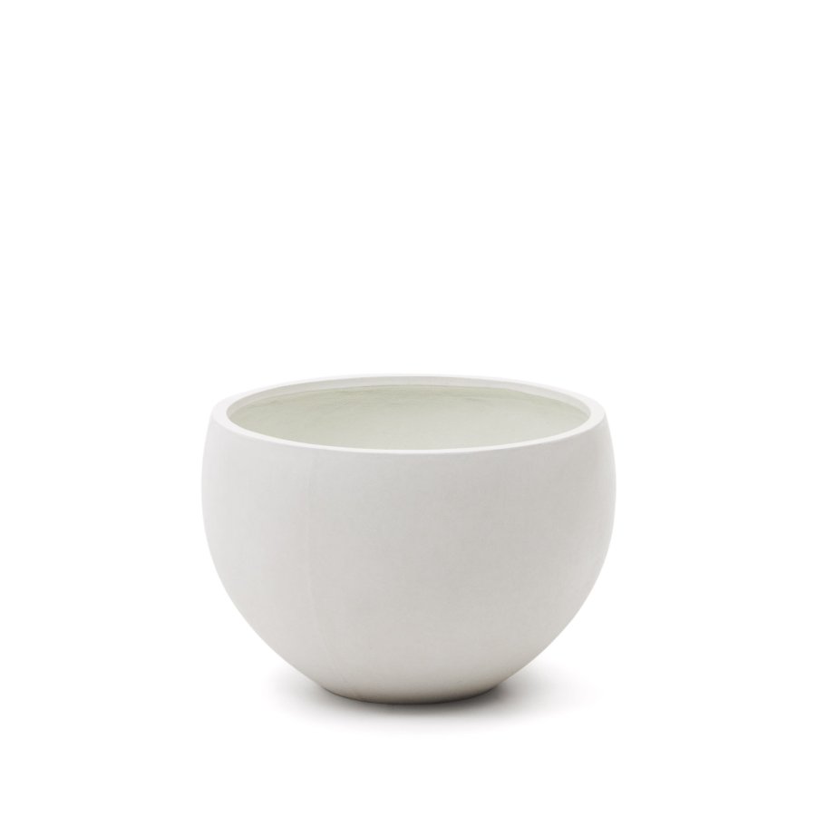 KAVE HOME Grau utegryte, rund - hvit betong (72)