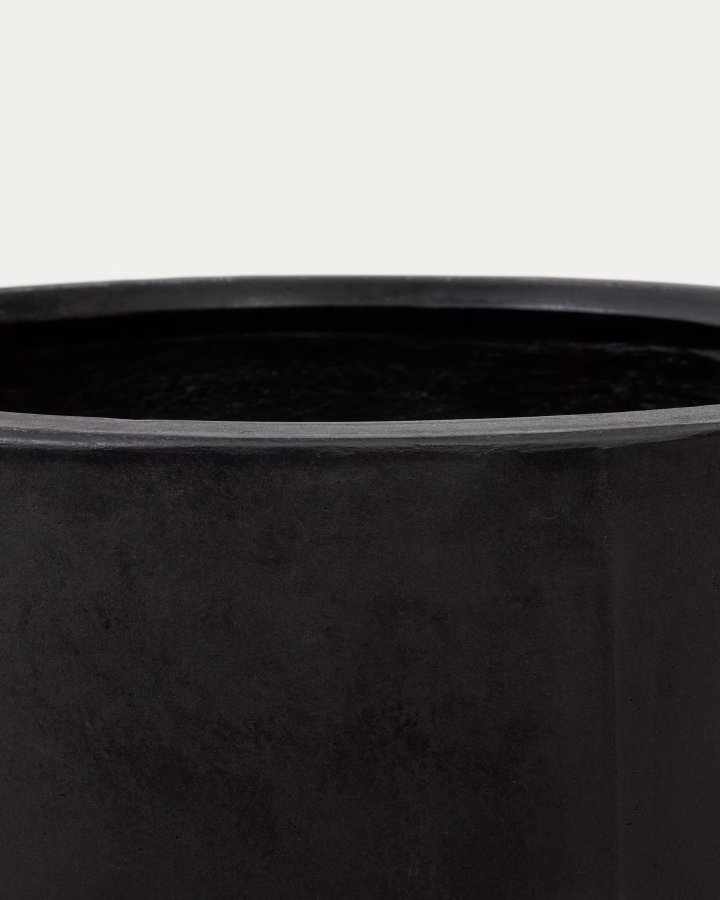 KAVE HOME Aiguablava stor utegryte, rund - svart betong (75)