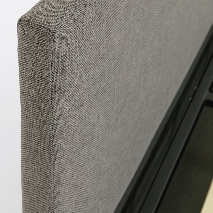 KAVE HOME Nahiri sengeramme, med sengegavl og oppbevaring - gr (for en 160x200 cm madrass)