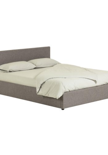 KAVE HOME Nahiri sengeramme, med sengegavl og oppbevaring - gr (for en 160x200 cm madrass)