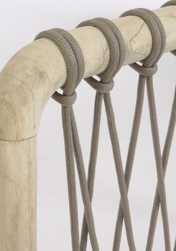 KAVE HOME Aberash hodegjerde - naturlig mindi-tre og gr snor (for 160 cm senger)