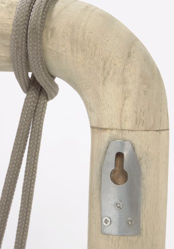 KAVE HOME Aberash hodegjerde - naturlig mindi-tre og gr snor (for 160 cm senger)