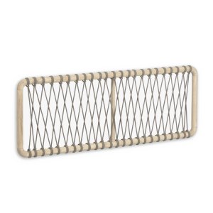 KAVE HOME Aberash sengegavl - natur mindi tr og gr snor (til 160 cm senge)